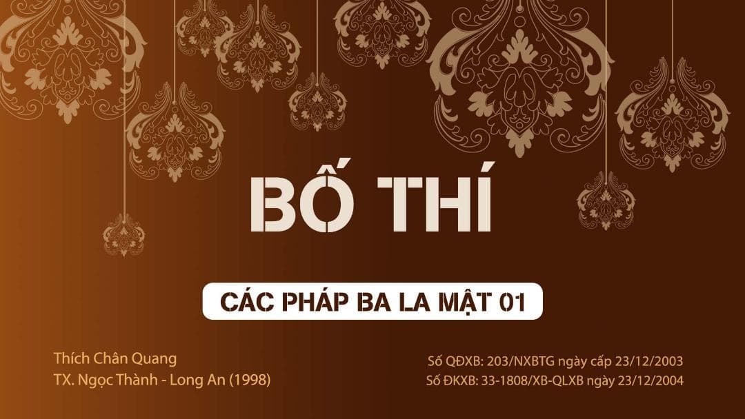 Bố Thí Ba La Mật