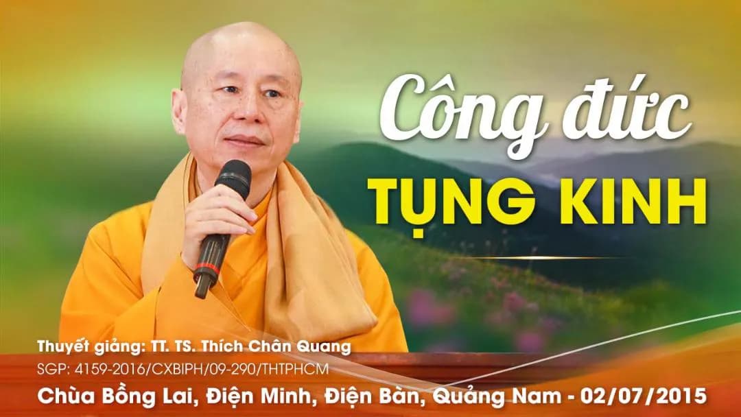 Công Đức Tụng Kinh