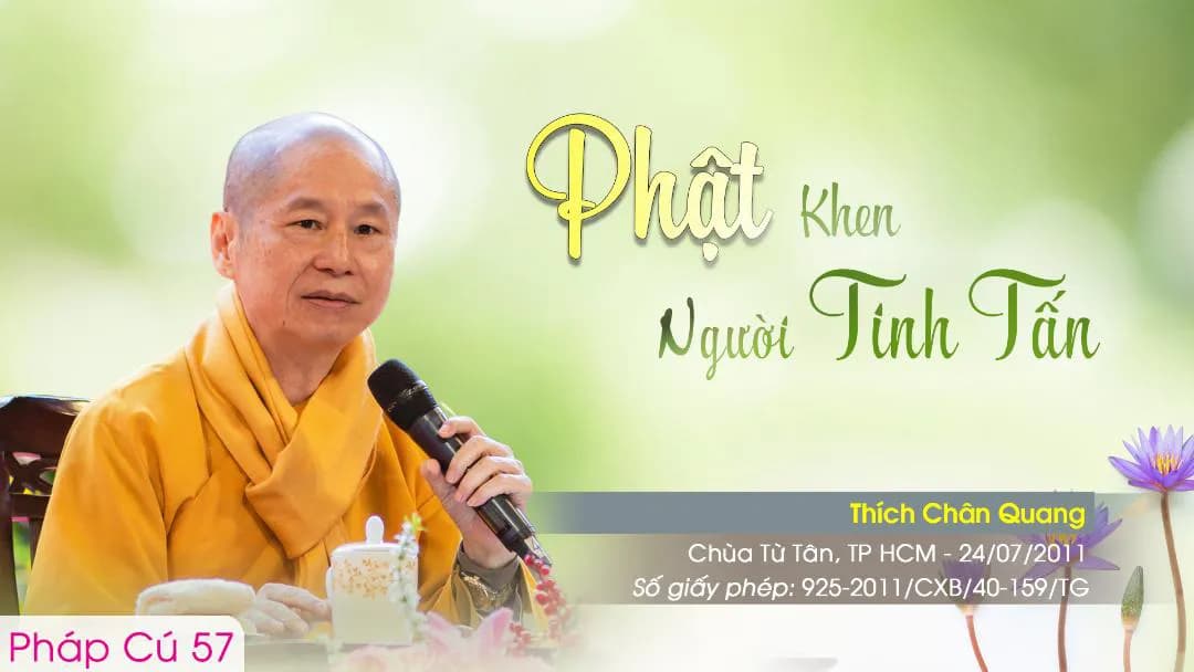 Phật Khen Người Tinh Tấn - Pháp Cú 57