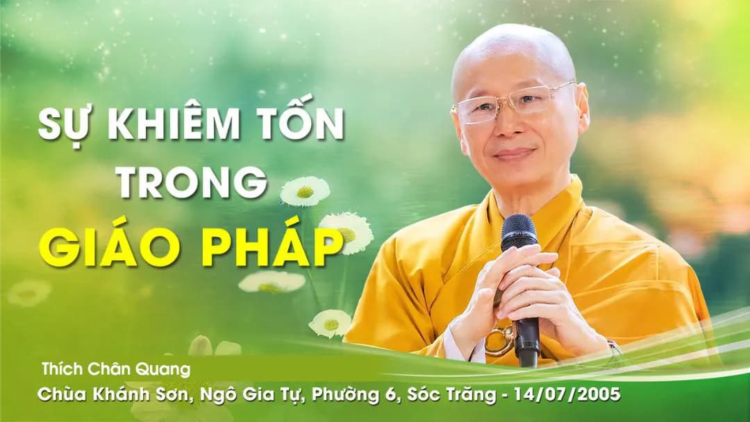 Sự Khiêm Tốn Trong Giáo Pháp