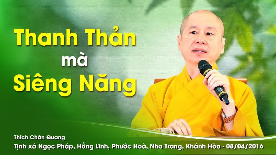 Thanh Thản Mà Siêng Năng