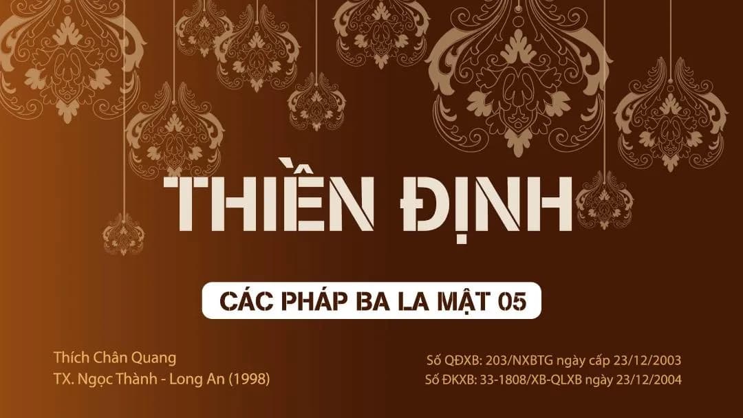 Thiền Định Ba La Mật