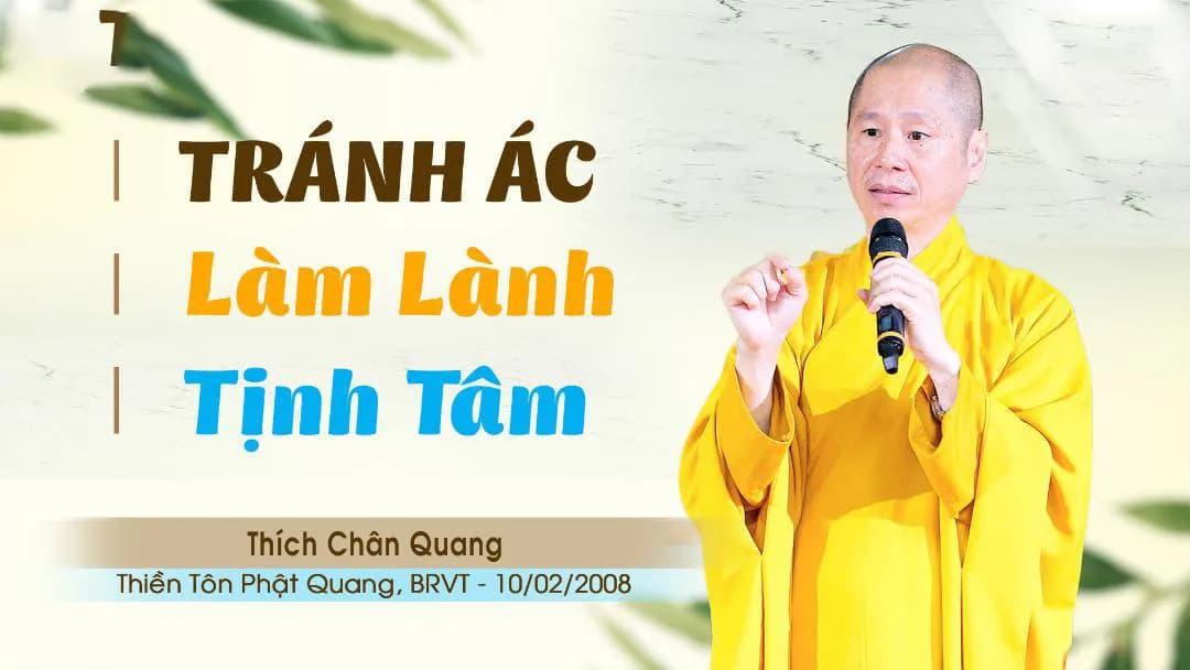 Tránh Ác, Làm Lành, Tịnh Tâm