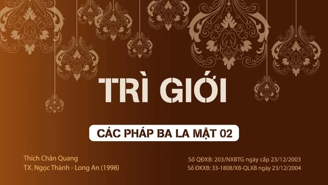 Trì Giới Ba La Mật
