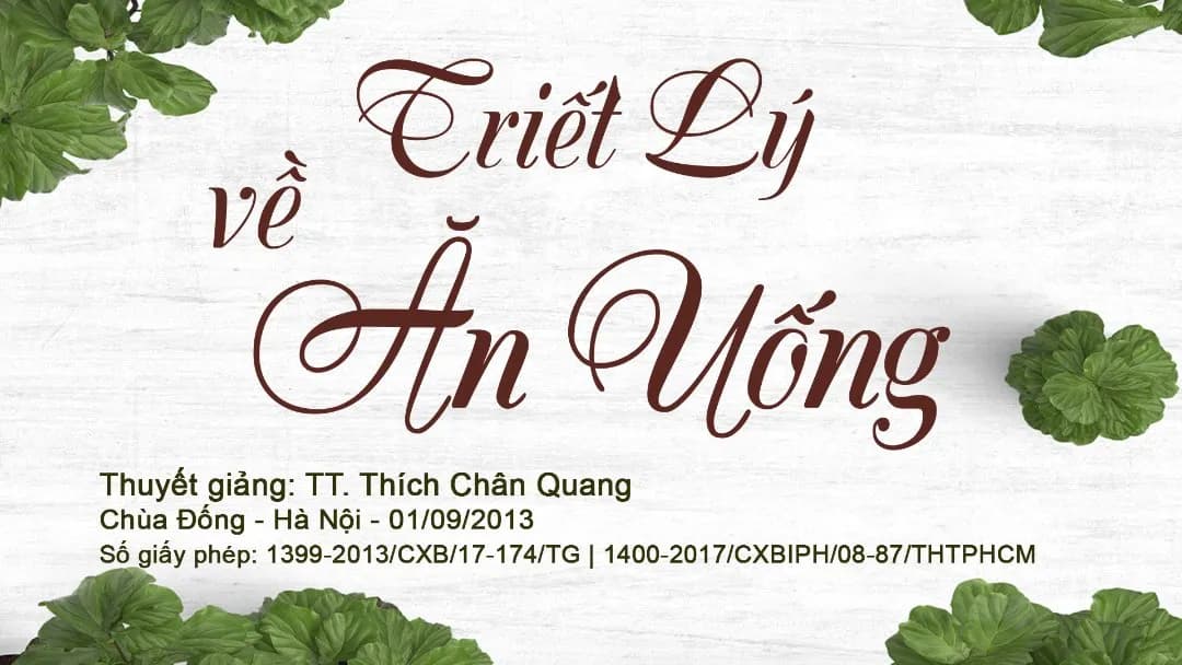 Triết Lý Về Ăn Uống